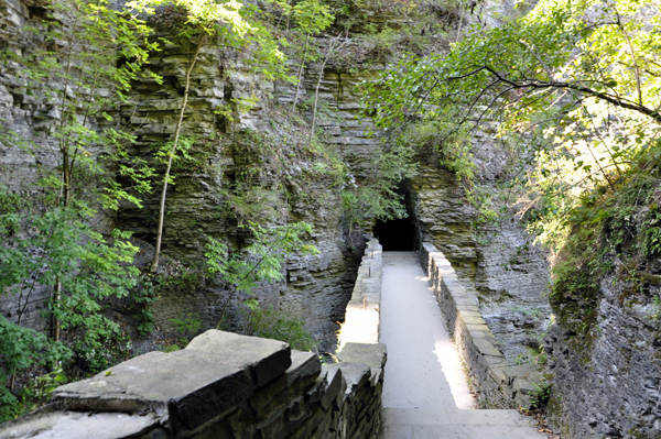 Looking back at the Entrance Tunnel as it meets Sentry Bridge